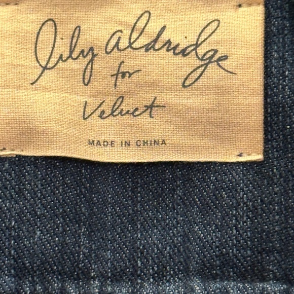 Lily Aldridge for VELVET jean jacket. P. EUC - Picture 7 of 7